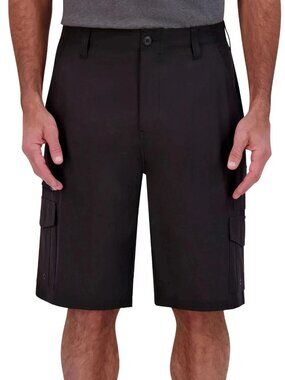 Iron Co. Stretch Hybrid Cargo Short Size 40 Black
